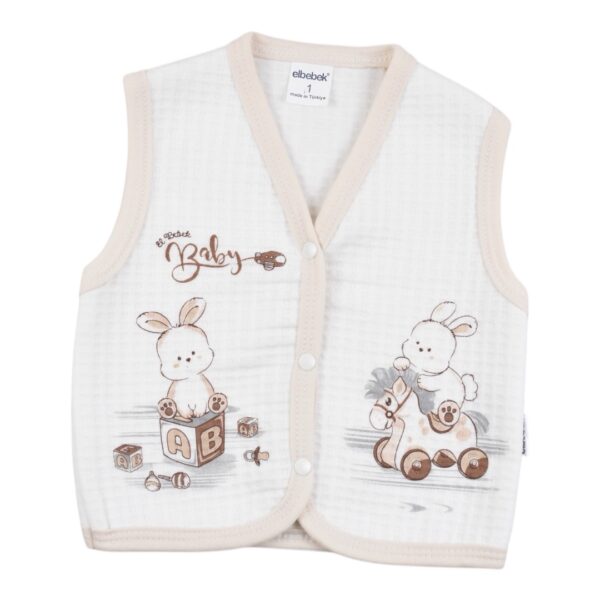 Елече El bebek 077 екрю с кафяв кант